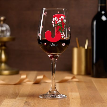 Personalized Family Long-Stem Wine Glass